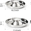 2 Pack Stainless Steel Puppy Bowls, Puppy Feeder for Multiple Pets, Dog Food and Water Bowl, Food Feeding Weaning for Small Medium Large Dogs, Pets