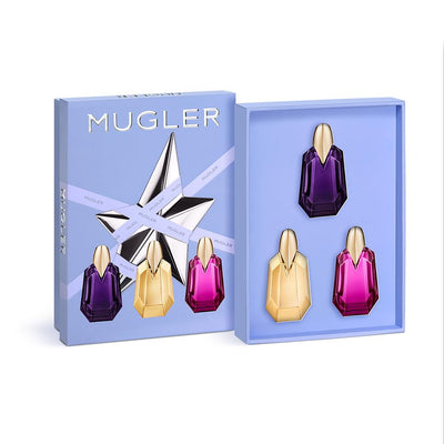 Mugler Alien Womens Perfume Discovery Set ($55.60 Value) - with Alien Eau De Parfum, Goddess & Pulp - 0.2 Fl Oz Mini Bottles - Perfect for Travel & Trial