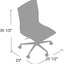 Boss Office Products Modern Vinyl Armless Hospitality Office Chair, Brown