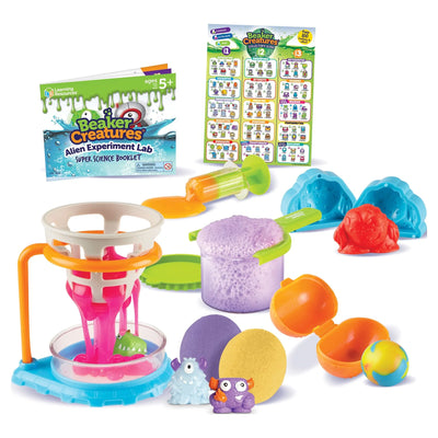 Learning Resources Beaker Creatures Alien Experiment Lab - 18 Pieces Boys and Girls Ages 5, 6, 7+ Science Toys, Science Kit for Kids