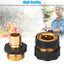 3/4" Garden Hose Quick Connect Water Hose Fit Female Male Connector Set Fitting