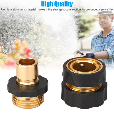 3/4" Garden Hose Quick Connect Water Hose Fit Female Male Connector Set Fitting