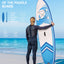Naipo Inflatable Paddle Board Stand up Paddle Board 6 in Thick with Sup Accessories and Carry Bag and Fast Pumping for Adults and Youth
