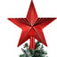 2Pcs Christmas Tree Star Topper, 20Cm Plastic for Xmas