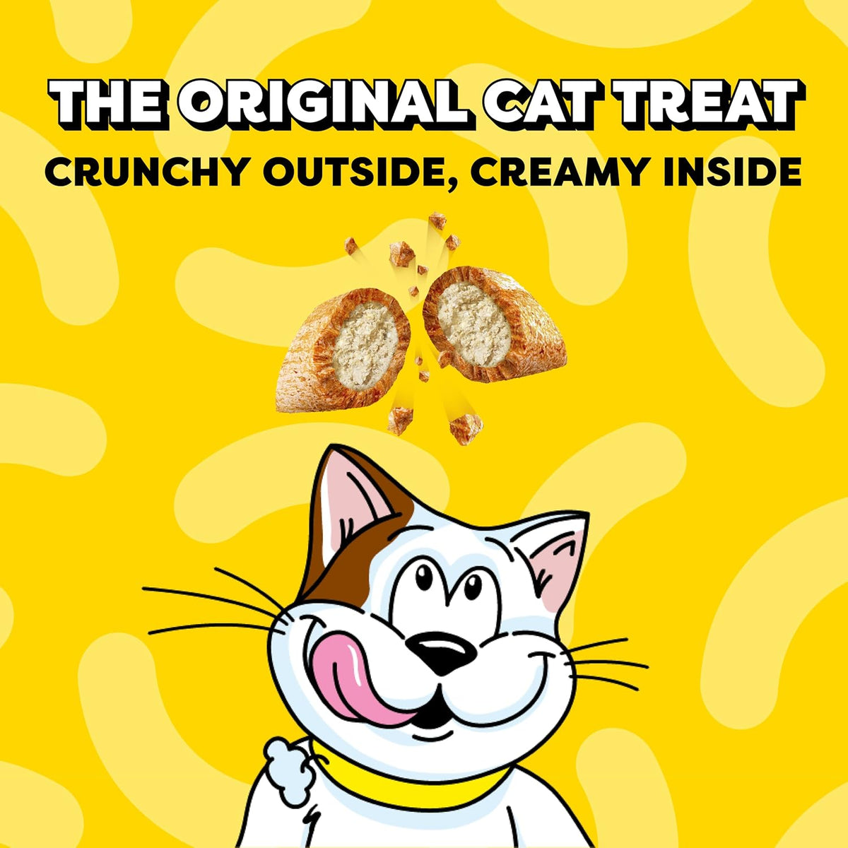 Temptations Jumbo Stuff Crunchy & Soft Cat Treats, Salmon, 5.3 Oz, 10 Pack