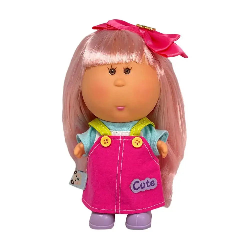 Cute Spanish Potato Doll Mia 18Cm Vinyl Head Soft Plush Body for Girls Boys Birthday Surprise Christmas Gift Toy
