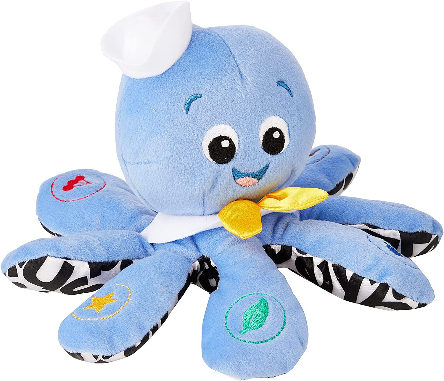 Baby Einstein Octoplush Musical Huggable Stuffed Animal Plush Toy, Learn Colors in 3 Languages, Blue, 11" Age 3 Month and Up,