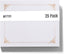 Better Office Products 25 Pack White Certificate Holders, Diploma Holders, Document Covers with Gold Foil Border, for Letter Size Paper, 25 Count, White