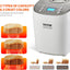 VEVOR Bread Maker, Dough Machine 15 Menus in 1, Non-Stick Ceramic Pan Automatic Breadmaker with Non-Gluten Setting, Whole Wheat Bread Making, Digital, Programmable, 3 Loaf Sizes, 3 Crust Colors, White