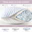 Virtu Temperature Regulating Memory Foam Pillows King Pillows Set of 2, Reversible King Size Pillows, Cooling Pillows King 20" X 36"