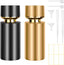2Pcs 50Ml Glass Spray Bottle for Perfume,Refillable Travel Perfume Atomizer Bottles,Black&Gold Portable Cologne Atomizer Empty Bottle.(Black&Gold)