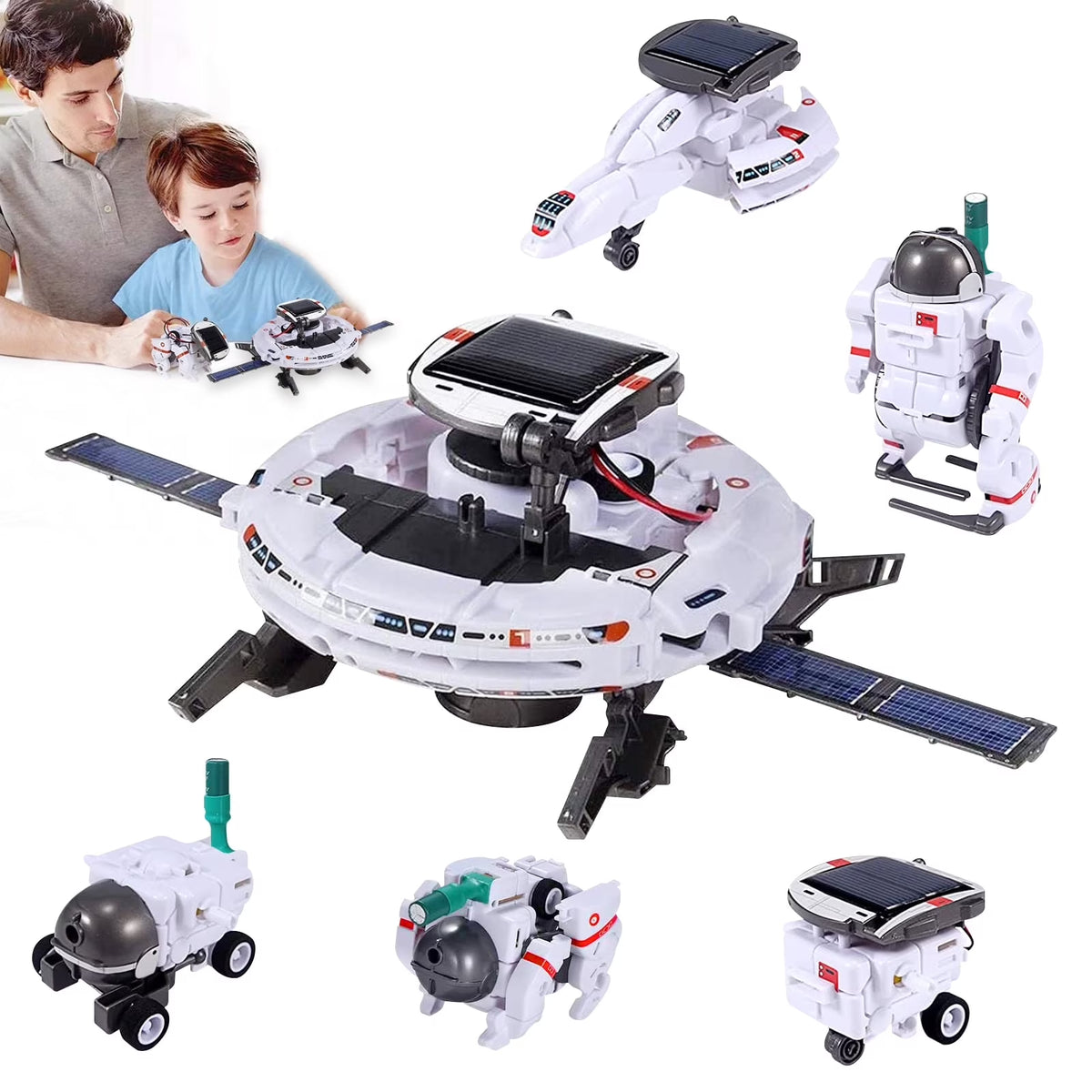 Somnr Solar Robot Toys for Kids, STEM Projects 6-In-1 Science Kits DIY Educational Building Toys, Christmas Birthday Gifts for 8+Year