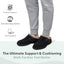 Orthofeet Men'S Orthopedic Asheville Adjustable Faux Fur Lined Slipper