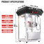 Popcorn Maker, 850 W Popcorn Popper Machine, 8 Oz. Kettle Makes 48-Cups per Batch, Countertop Popcorn Machine, Black
