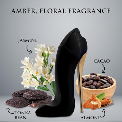 Bad Girl Eau De Parfum for Women - Top Notes of Bergamot & Lemon Blend with Almond & Coffee - Middle Notes of Vanilla, Cinnamon & Cacao - Perfume Suitable for Day & Night - Elegant 100Ml Bottle