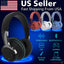 Wireless Bluetooth 5.1 Headphones over Ear LED Headset Stereo Noise Cancelling