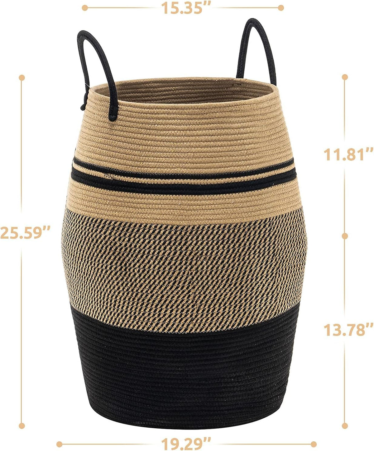 Large Laundry Basket Hamper Woven Blanket Basket Clothes Hamper