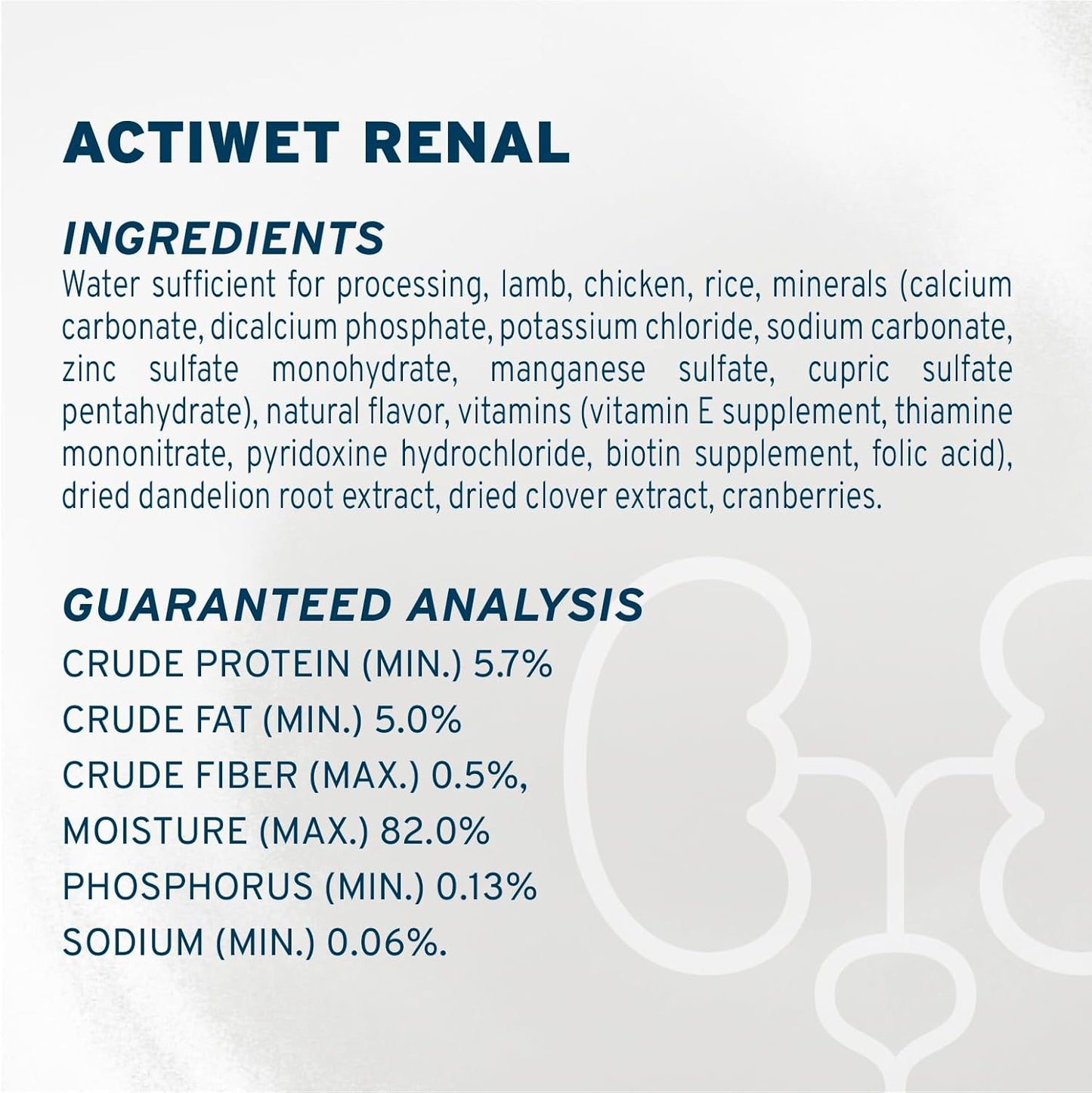 Forza10 - Dog Food, Vet Formulated Wet Dog Food for Kidney Support, Non-Gmo, Lamb Flavor, Made in Italy (3.5 Oz, 32 Pack)