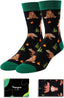 HAPPYPOP Funny Socks for Men - Bear Shark Sloth Lover Gifts for Teen Boys, Cow Wolf Socks