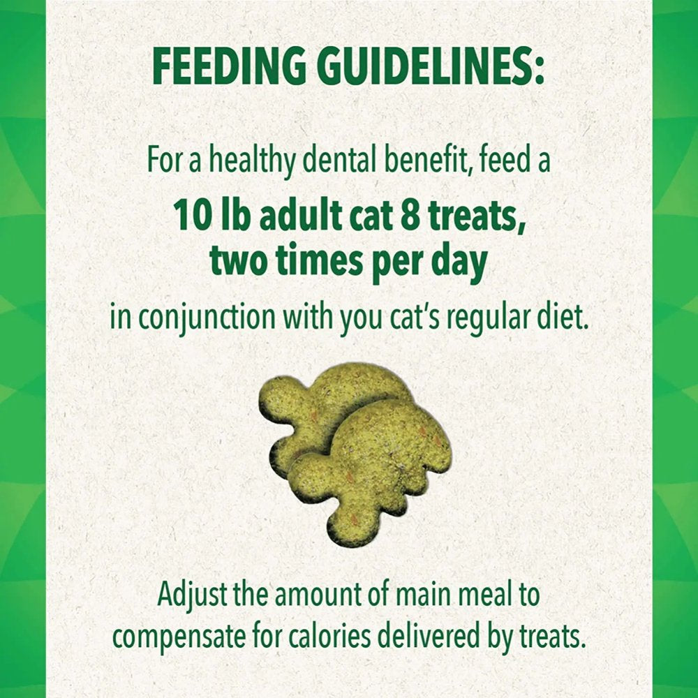Feline Greenies Adult Dental Cat Treats Catnip Flavor, 9.75 Oz. Tub