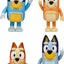 Bluey Family Figure 4-Pack, Poseable Toys with Bingo & Bandit