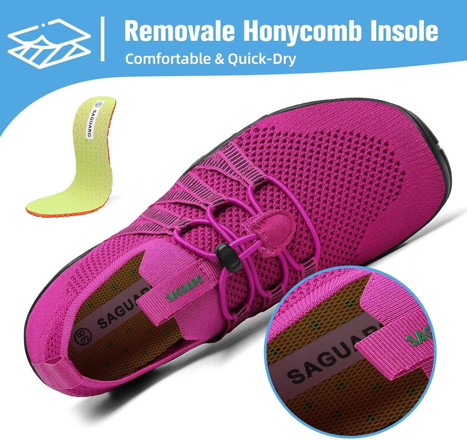 Mishansha Water Shoes for Women Men, Quick-Dry Barefoot Swim Shoes with Drainage Holes, Lightweight Aqua Shoe for Beach Pool River Boating Yoga Walking