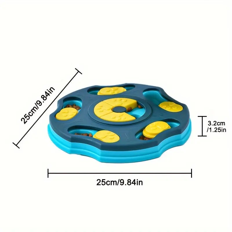 Interactive Puzzle Feeder Toy, Treat Dispensing Food Puzzle for Slow Feeding, Mental Stimulation & Boredom Relief
