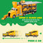 Joyfy 25 in 1 Die-Cast Construction Big Truck Toys,Car Transporter Storage Truck with Sounds and Lights, Great Christmas Birthday Gifts for Toddlers Kids Boys & Girls