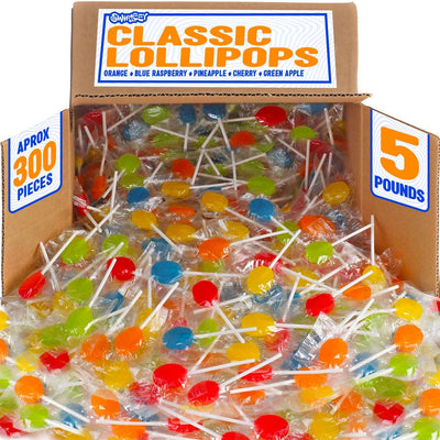 Bulk Lollipops & Candy Mix 5 Lbs Assorted Fruit, Mint & Party