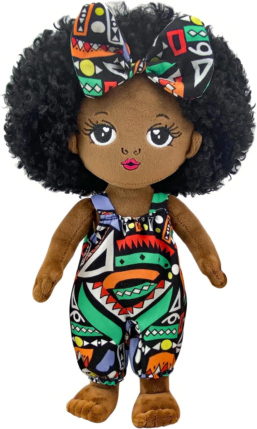 Black Baby Doll S Soft Doll, 12” Black Dolls African American Ba by Dol L Soft Baby Doll,Plush Doll S Girls Black Baby Dolls for Christmas