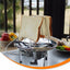 4-Slice Stainless Steel Camping Toaster, Foldable Camp Stove Bread Rack