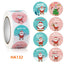 Christmas Gift Box 500Pcs round Labels Christmas Sticker Candy Bag Flower Gift Box Cake Boxes Packaging New Year Stickers