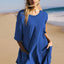 Rompers for Women Casual Short Sleeve Oversized Athletic Workout Reversible Hot Shot Tee Romper Deep Pockets