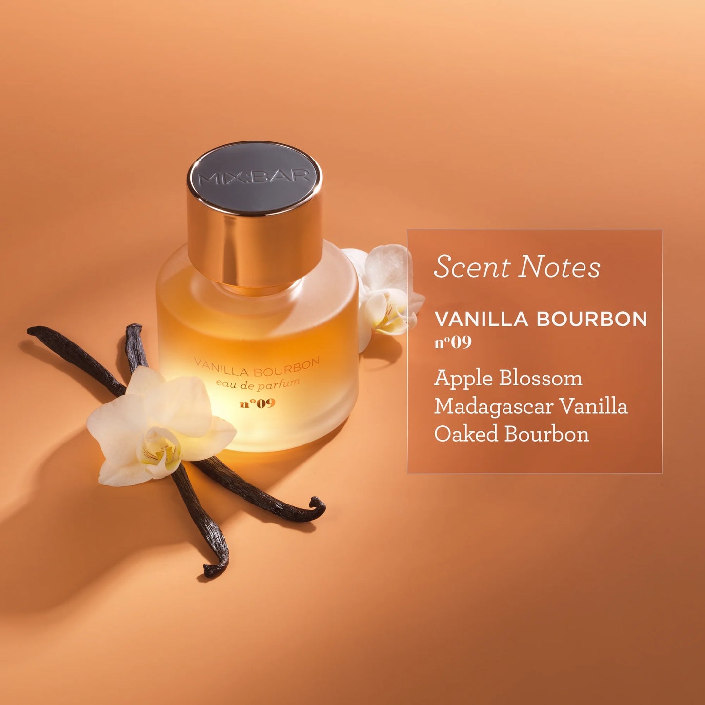 MIX:BAR Vanilla Bourbon Perfume, Fragrance for Women, 1.7Oz