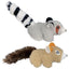 Vibrant Life Lemur and Squirrel Plush Multicolor Cat Toy, Crinkle and Catnip, 2 Pack