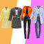 BARWA 11 PCS Doll Clothes 4 Sets Elegant Business Skirt Vest Set Fashion Top and Pants Long Sleeved Coat Office Style Casual for 11.5 Inch Girl Doll | Office Style Casual Fashion Top and Pants Long Sleeved Coat