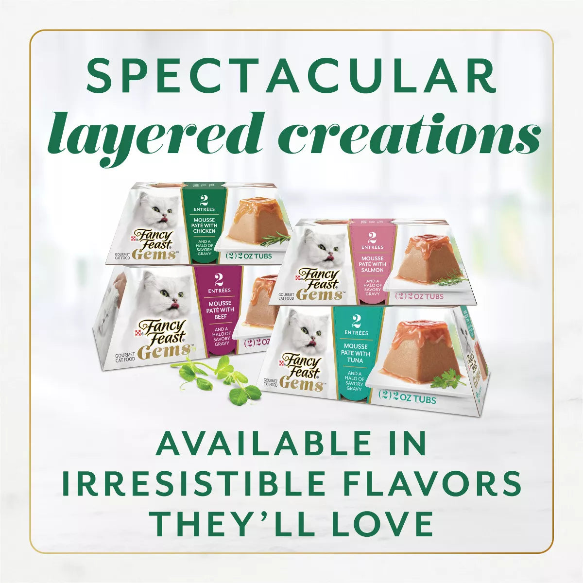 Fancy Feast Gems Chicken Flavor Adult Wet Cat Food - 2Oz/2Ct