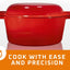 Bruntmor 2-In-1 Pre-Seasoned Cast Iron Dutch Oven with Skillet Lid - 5 Qt round Cast Iron Pot for Bread, Casserole, Braising - Heavy Duty Enamel Cookware Set, Double Dutch Oven - 13.5 X 7-Inch, Black