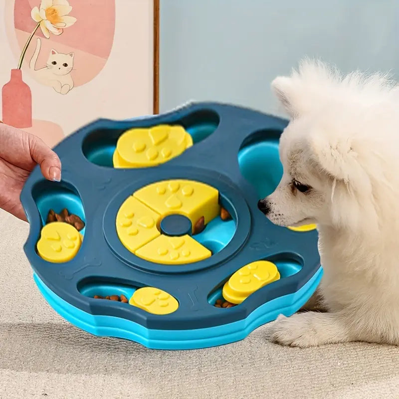 Interactive Puzzle Feeder Toy, Treat Dispensing Food Puzzle for Slow Feeding, Mental Stimulation & Boredom Relief