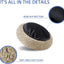 Washable Dog round Bed - Large Donut Dog Bed, Comfy Calming Cuddler