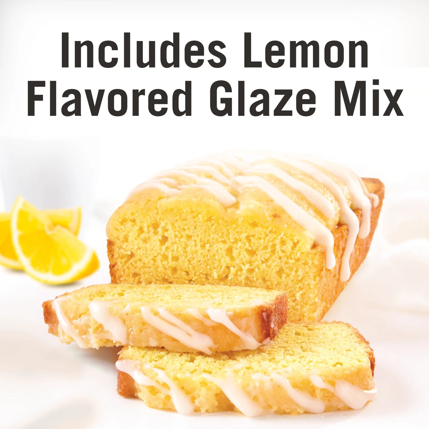 (4 Pack) White Lily Lemon Pound Cake Mix, 16.2 OZ Box