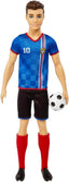 Barbie Careers Ken Fashion Doll & Accessory, Soccer Player with Cropped Hair, #10 Uniform, Tall Socks, Cleats & Ball | Cropped Hair, #10 Uniform, Tall Socks, Cleats & Ball