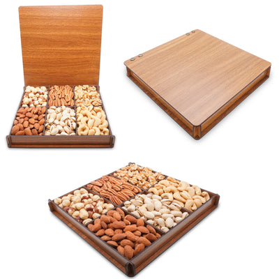 Nuts Basket, Gourmet Food Fresh Gift Ideas for Business, Customer Box, Birthday, Secret Garden'S