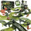 USA Toyz Dinosaur Race Track STEM Playset 225 Pieces Summer Toy for Kids Ages 3+