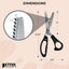 Better Office Products Professional Pinking Shears, 9" Stainless Steel Fabric Pinking Shears, Dressmaking Scissors, Zig Zag Cut Scissors, Serrated Blades for Decorative Patterns