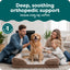 Furhaven Memory Foam Dog Bed for Large Dogs W/ Removable Bolsters & Washable Cover, for Dogs up to 95 Lbs - Plush & Velvet Waves Perfect Comfort Sofa - Brownstone, Jumbo/Xl