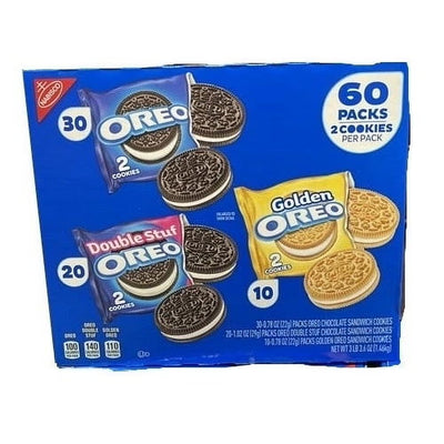 Nabisco Oreo Cookies Variety, 60 Count (120 Cookies, 51.6 Ounce Total)