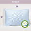 Virtu Temperature Regulating Memory Foam Pillows King Pillows Set of 2, Reversible King Size Pillows, Cooling Pillows King 20" X 36"