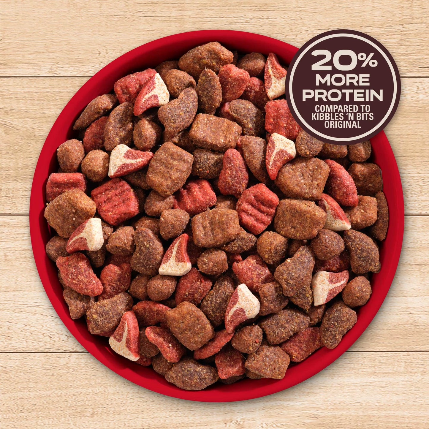 Kibbles 'N Bits Triple Steak Flavor Dry High Protein Dog Food 40 Lb Bag