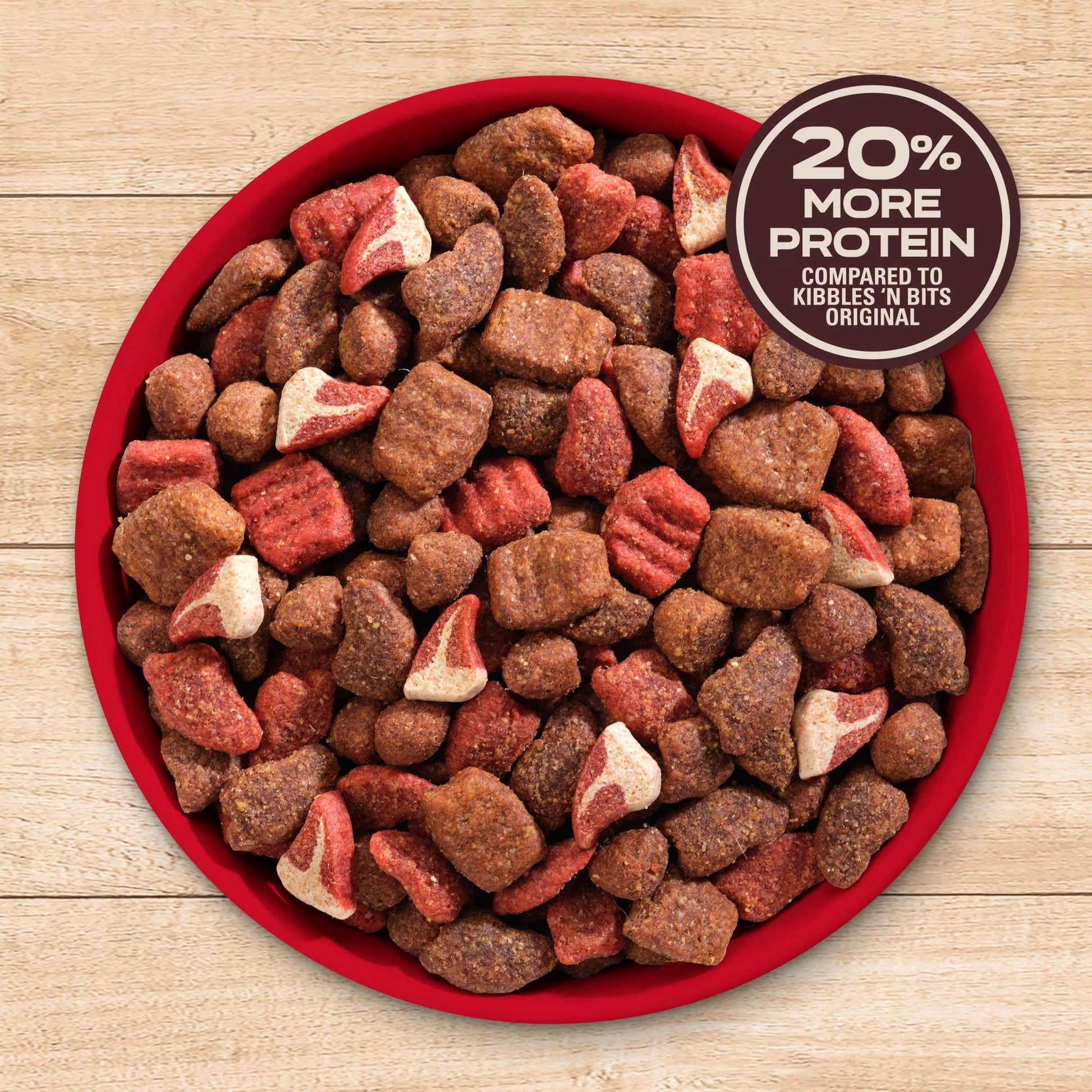 Kibbles 'N Bits Triple Steak Flavor Dry High Protein Dog Food 40 Lb Bag